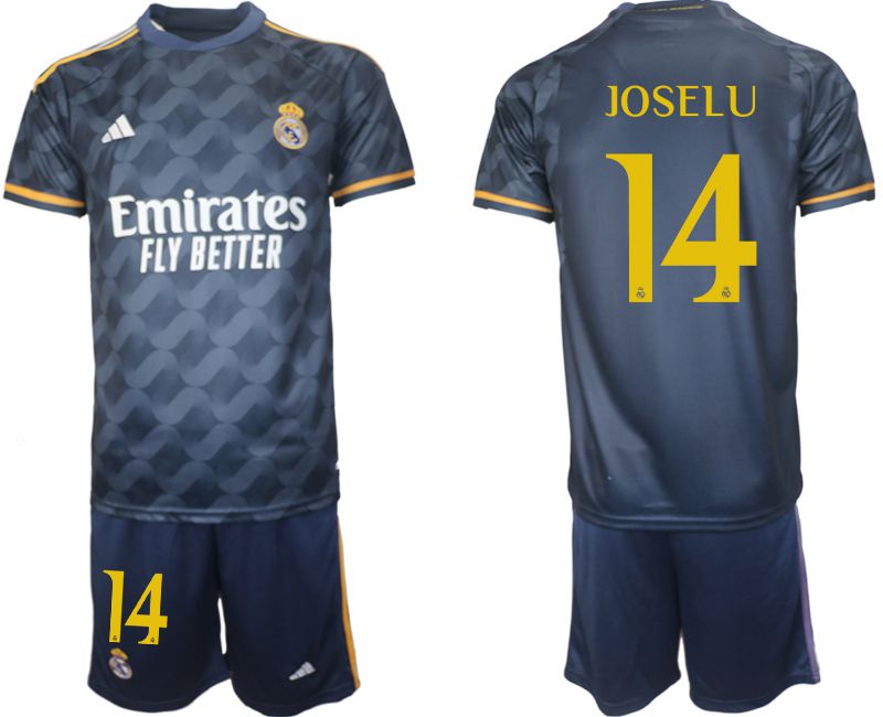 Men 2023-2024 Club Real Madrid away blue #14 Soccer Jersey->customized soccer jersey->Custom Jersey